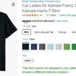 kamala cat t shirt