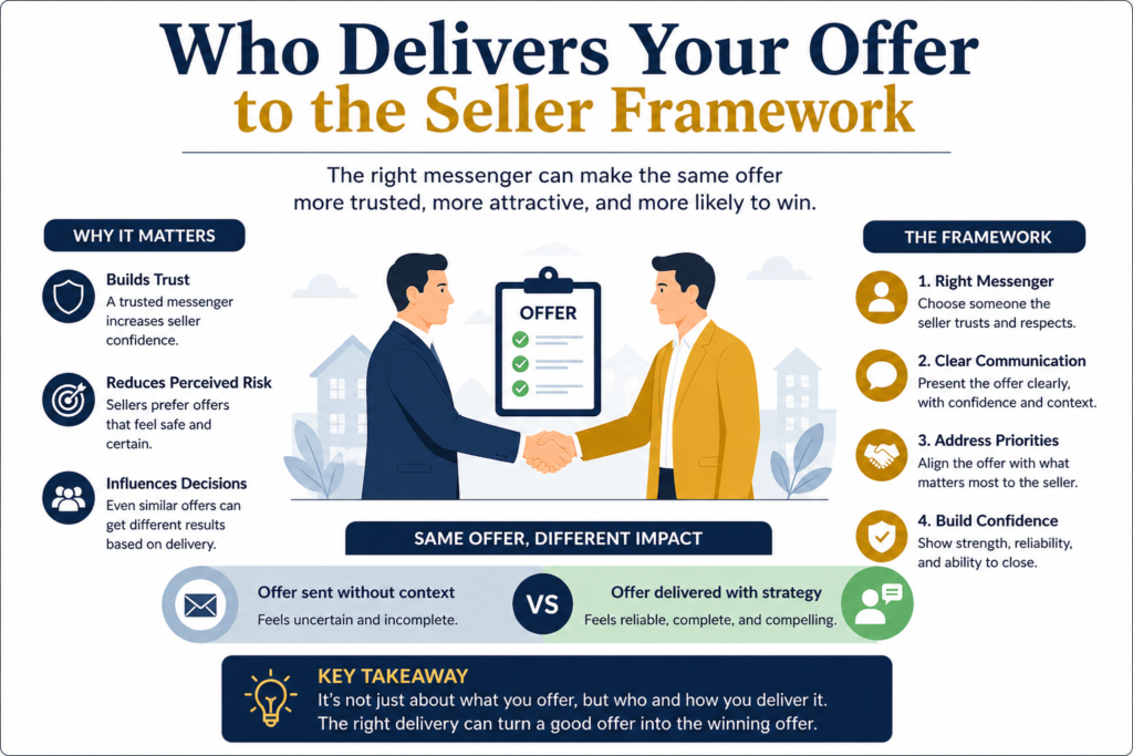 who delivers your offer to the seller framework